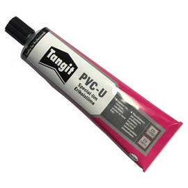 Lijm voor PVC-platen, dakgoten, buizen en staven.