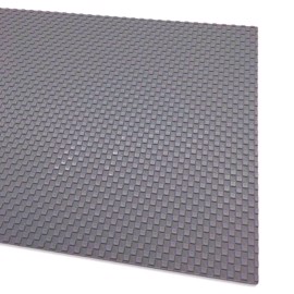 Grijze, slipvaste mat gemaakt van hard plastic 300 x 200 cm